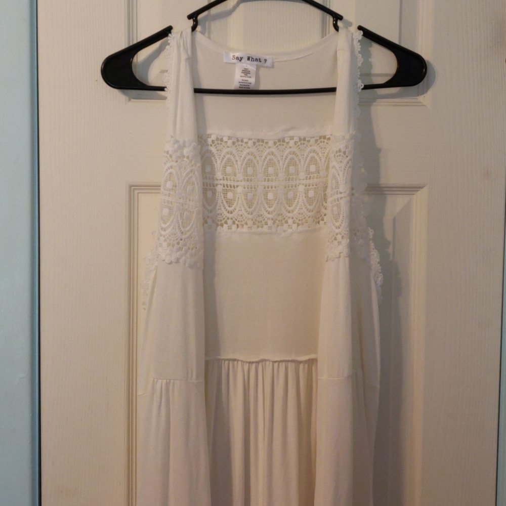 beautiful white duster vest